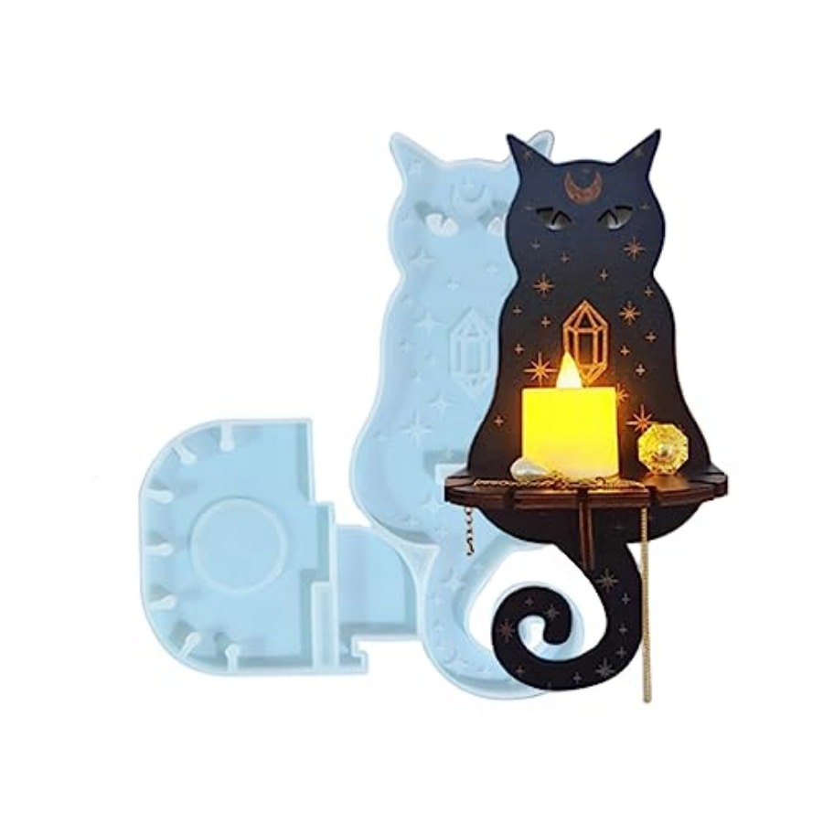 Candle Holder Decor - Cetakan Resin Silikon, Cetakan Silikon untuk