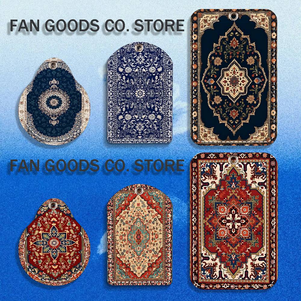Area Rug - Gantungan Kunci Kulit PU Motif Karpet