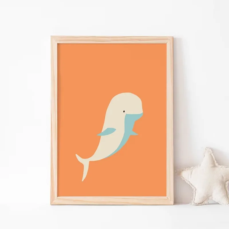 Abstract Canvas Set - Gambar Hewan untuk Ruang Bayi: Satu