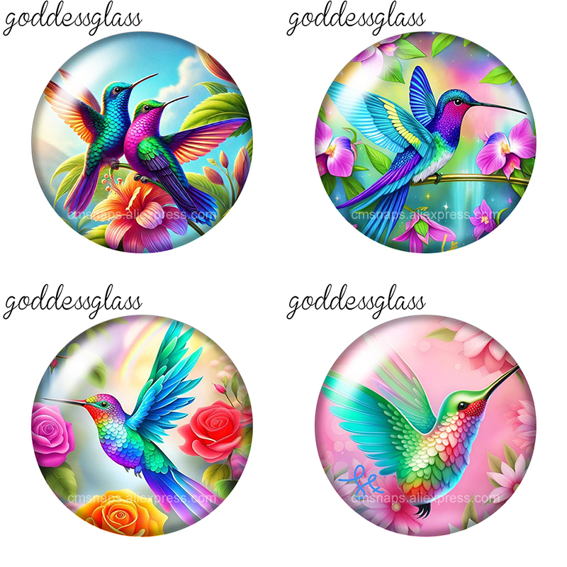 Vase Decor - Bunga Burung Kolibri Terbang 10pcs 12mm/18mm/20mm/25mm