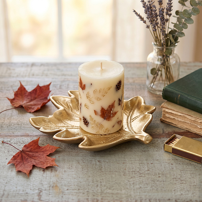 Nampan Dekoratif Emas Bergaya  - Candle Holder Decor ulasan dan harga