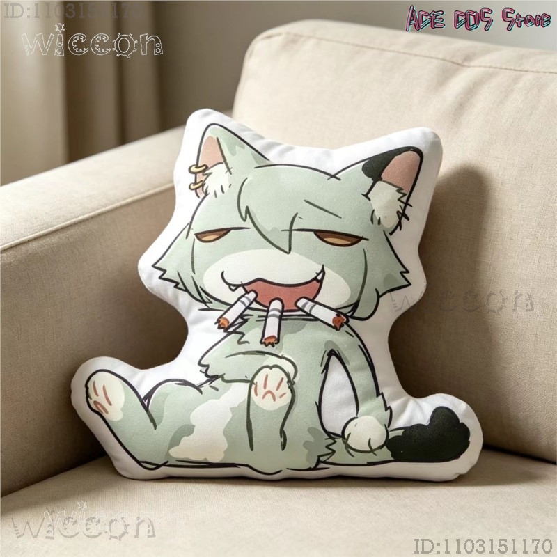 Cosplays Chainsmoker Cat Yanik - Throw Pillow ulasan dan harga