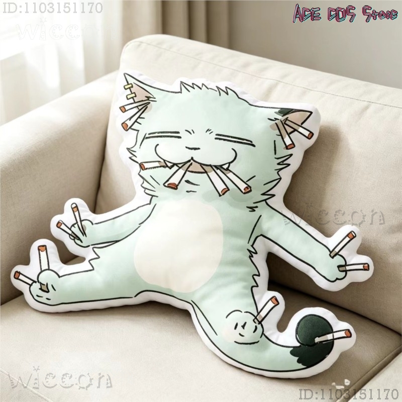 Cosplays Chainsmoker Cat Yanik - Throw Pillow ulasan dan harga