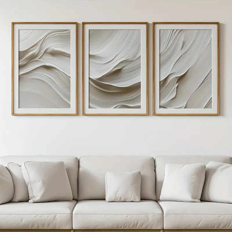 3 Buah/Set Seni Dinding Sederh - Abstract Canvas Set ulasan dan harga