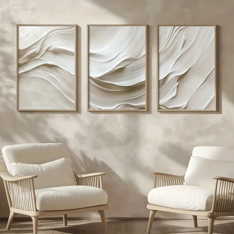3 Buah/Set Seni Dinding Sederh - Abstract Canvas Set ulasan dan harga