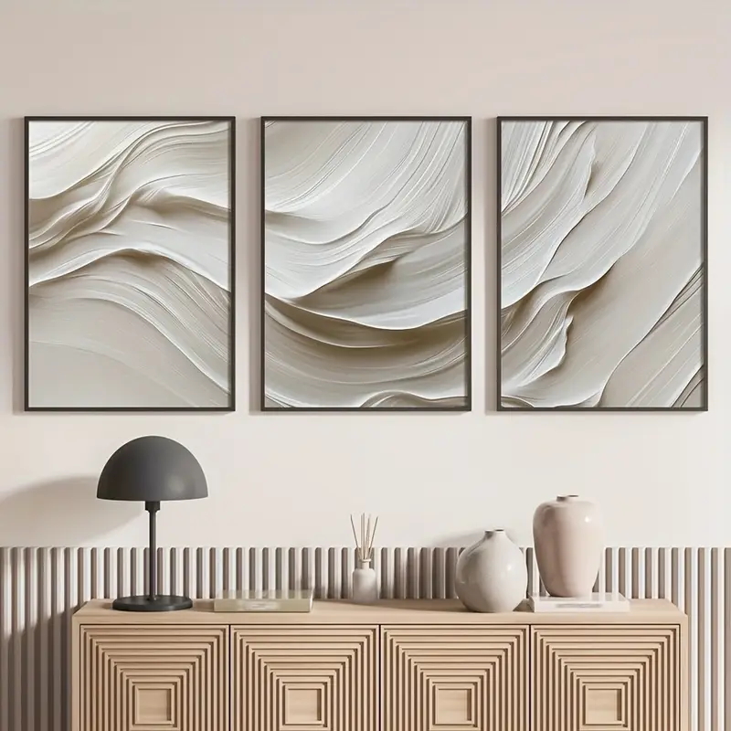 3 Buah/Set Seni Dinding Sederh - Abstract Canvas Set ulasan dan harga