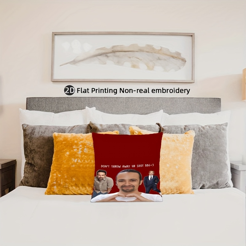 Sarung Bantal Musik Lin-Manuel - Throw Pillow ulasan dan harga