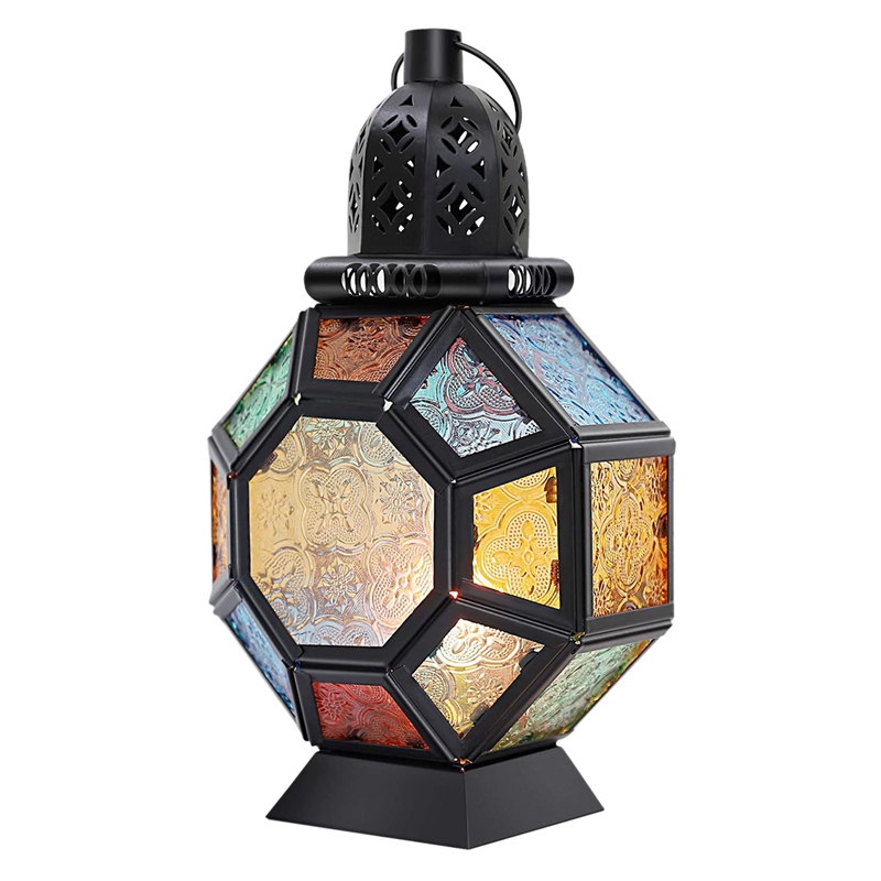 Lentera Lilin Besi Retro, Temp - Candle Holder Decor ulasan dan harga
