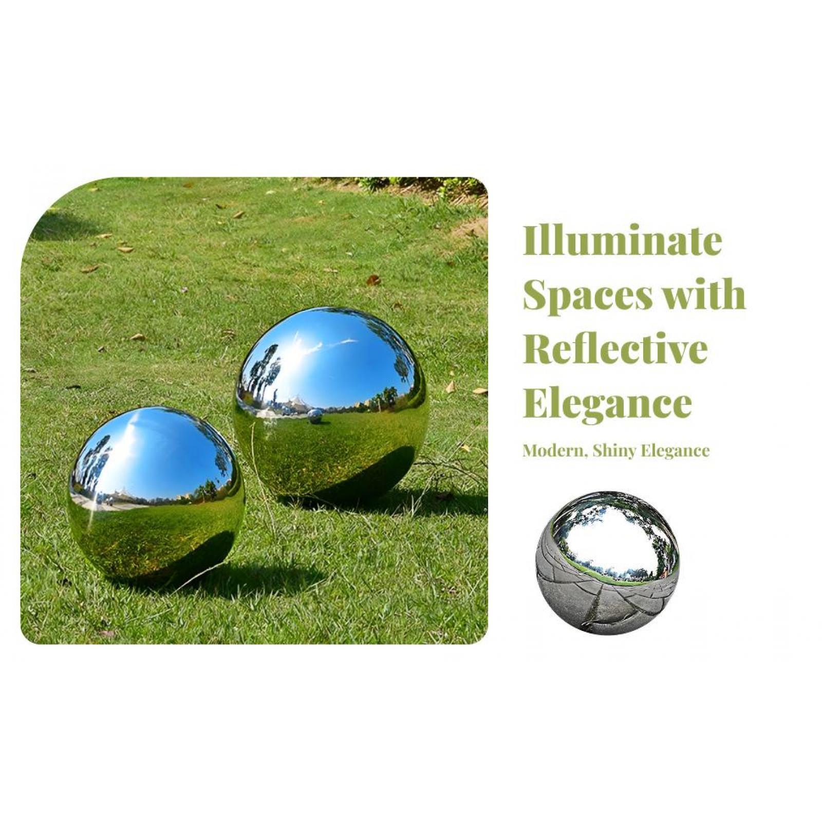 Dekorasi Taman Logam Bola Cerm - Decorative Mirror ulasan dan harga