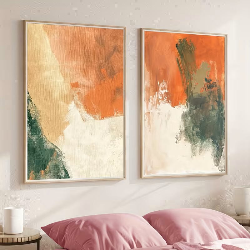 Set Lukisan Dinding Kanvas Abs - Abstract Canvas Set ulasan dan harga