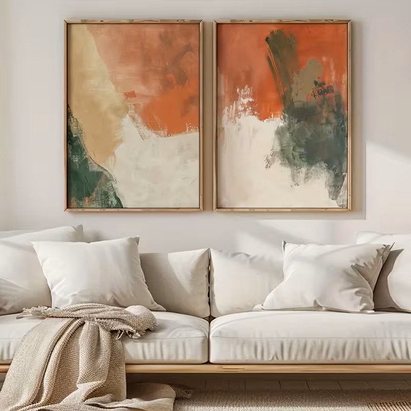 Set Lukisan Dinding Kanvas Abs - Abstract Canvas Set ulasan dan harga