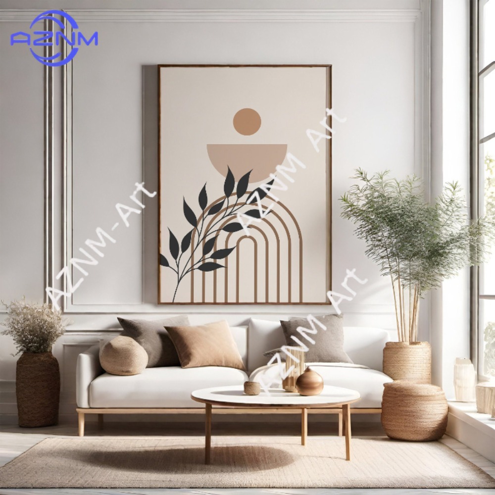 1/2 Buah Set Seni Dinding Bota - Abstract Canvas Set ulasan dan harga
